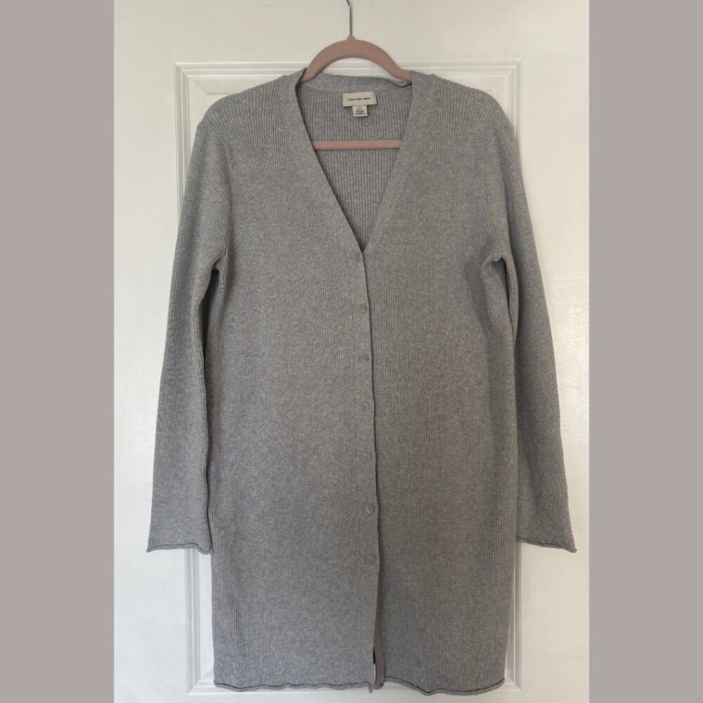 Calvin Klein | Cotton Rib Duster - Picture 5 of 9